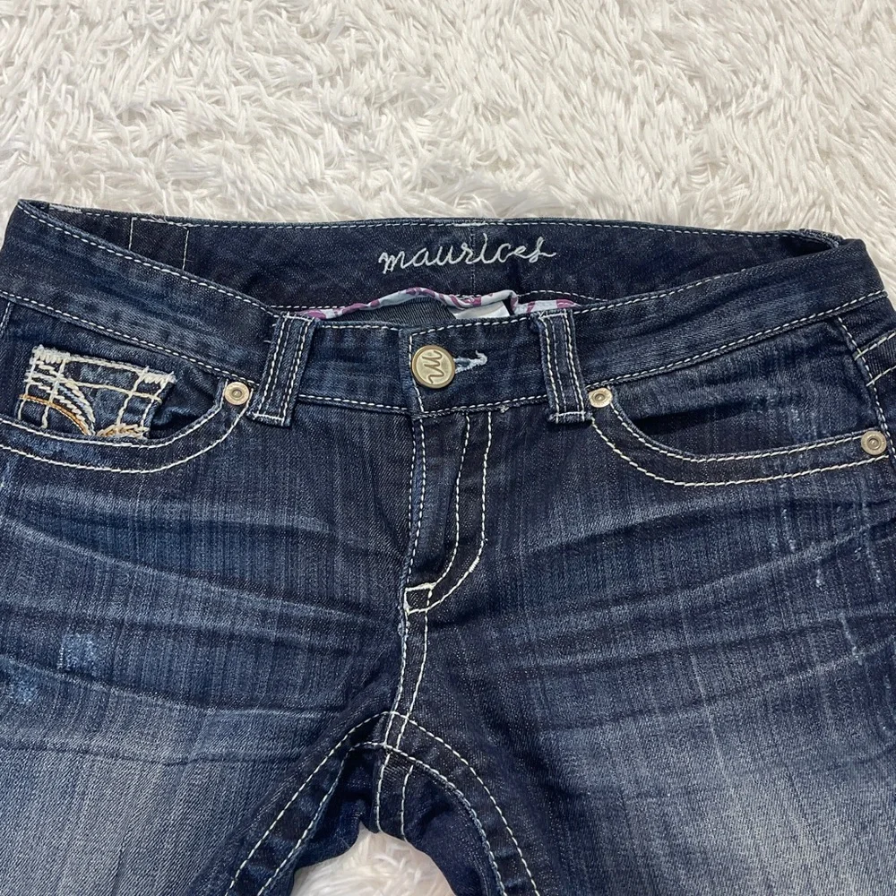 Maurices ORIGINAL Dark Blue Ankle Jeans/Capris WOMENS SIZE 7/8 denim